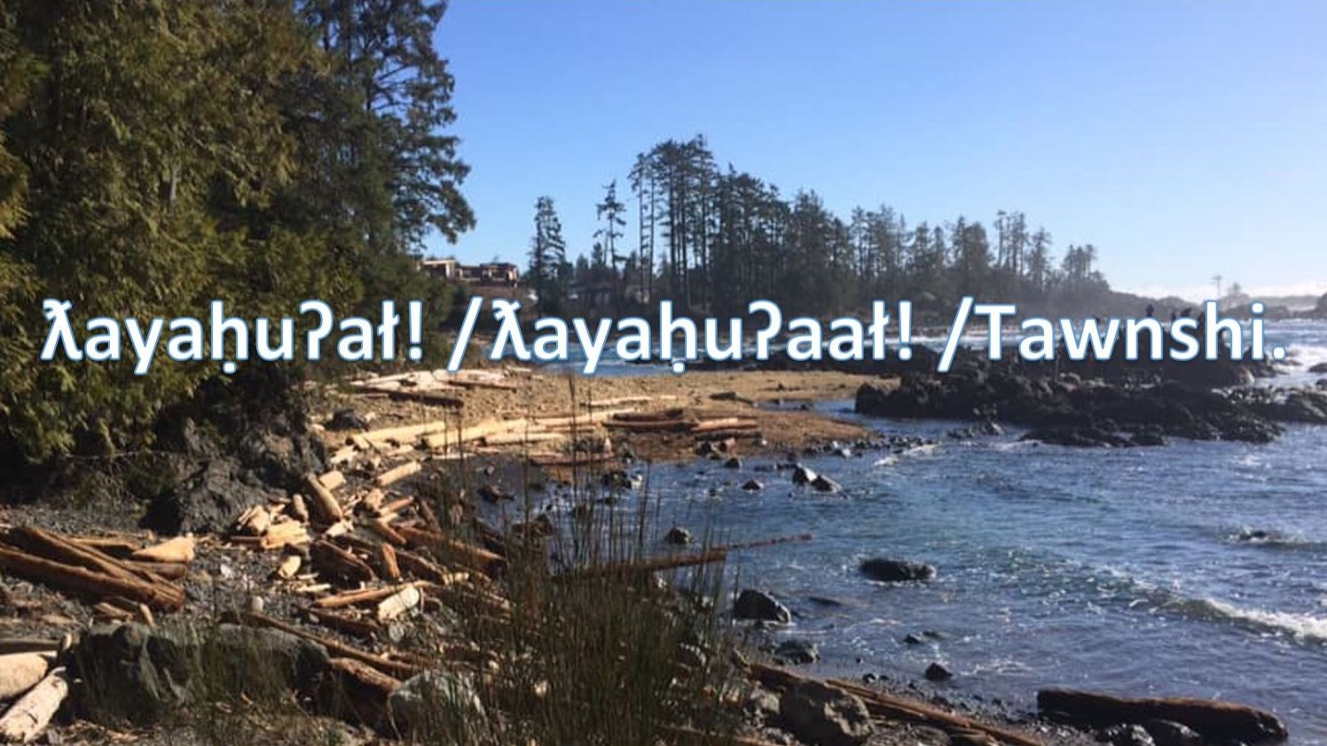 Welcome! (Nuu-chah-nulth) / Hello. (Michif)